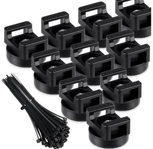 Magnetic Zip Tie Mount Multipurpose Magnetic Cable Holder Cable Tie Mount Magnets Magnetic Wire Management Bases with Heavy Duty Cable Zip Ties, Tie Mount Nylon Cable Ties in Total (60 Pieces, 22 mm) Magnetic Zip Tie Mount Multipurpose Magnetic Cable Holder Cable Tie Mount Magnets Magnetic Wire Management Bases with Heavy Duty Cable Zip Ties, Tie Mount Nylon Cable Ties in Total (60 Pieces, 22 mm)