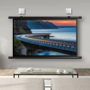 60inch 72inch Home Theater Projector Screen HD 4K Manual Pull Down Projector Movie Screen Portable Hanging Projection Screen(72inch(16:9)) 60inch 72inch Home Theater Projector Screen HD 4K Manual Pull Down Projector Movie Screen Portable Hanging Projection Screen(72inch(16:9))