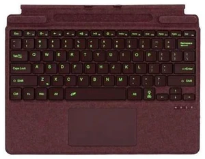 Zoof Type Cover for Microsoft Surface Pro 11 / Pro 10 / Pro 9 / Pro 8 / Pro X, 13 inch, Portable Slim Bluetooch Keyboard with Touchpad, Pen Holder (Burgundy with Backlit) Zoof Type Cover for Microsoft Surface Pro 11 / Pro 10 / Pro 9 / Pro 8 / Pro X, 13 inch, Portable Slim Bluetooch Keyboard with Touchpad, Pen Holder (Burgundy with Backlit)