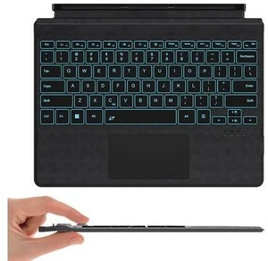 Surface Pro Keyboard, Magnetic Wireless Type Cover for Microsoft Surface Pro 7 6 5 4 3 7 Plus, 7 Color Backlit Bluetooth Ultra-Slim Portable Keyboard with Trackpad, Rechargeable Battery Surface Pro Keyboard, Magnetic Wireless Type Cover for Microsoft Surface Pro 7 6 5 4 3 7 Plus, 7 Color Backlit Bluetooth Ultra-Slim Portable Keyboard with Trackpad, Rechargeable Battery