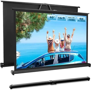 40/50in Small Projector Screen, Retractable Pull Up Screen, Floor Projector Screen, 4K Portable Screen for Tabletop Projector(40in,4:3) 40/50in Small Projector Screen, Retractable Pull Up Screen, Floor Projector Screen, 4K Portable Screen for Tabletop Projector(40in,4:3)