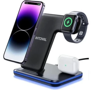 Intoval Charging Station for Apple iPhone/iWatch/Airpods, 3 in 1 Wireless Charger for iPhone 14/13/12/11/XS/XR/XS/X/8, iWatch 8/Ultra/7/6/SE/5/4/3/2, Airpods Pro2/Pro1/3/2/1 (Z5,Black) Intoval Charging Station for Apple iPhone/iWatch/Airpods, 3 in 1 Wireless Charger for iPhone 14/13/12/11/XS/XR/XS/X/8, iWatch 8/Ultra/7/6/SE/5/4/3/2, Airpods Pro2/Pro1/3/2/1 (Z5,Black)