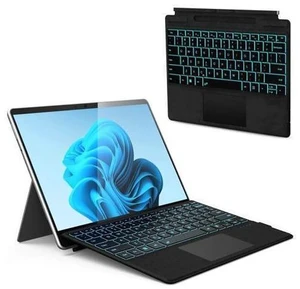 Surface Pro Keyboard, Wireless Type Cover for Microsoft Surface Pro 11/10/9/8/X, Ultra-Slim Portable Magnetic Bluetooth Keyboard with 7 Color Backlit, Pen Holder, Rechargeable Battery, Trackpad Surface Pro Keyboard, Wireless Type Cover for Microsoft Surface Pro 11/10/9/8/X, Ultra-Slim Portable Magnetic Bluetooth Keyboard with 7 Color Backlit, Pen Holder, Rechargeable Battery, Trackpad