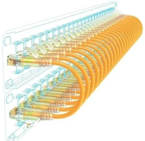 Cat6a Patch Cables Slim 2ft (24 Pack), Flexible Cat6 Ethernet Patch Cable 10G 550MHZ, 28AWG Pure Copper Cat6 Patch Cable for Network Cabinet, Cat 6 Patch Cable Orange Cat6a Patch Cables Slim 2ft (24 Pack), Flexible Cat6 Ethernet Patch Cable 10G 550MHZ, 28AWG Pure Copper Cat6 Patch Cable for Network Cabinet, Cat 6 Patch Cable Orange