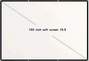 Projector Screen Screen 60 72 84 100 120 150 Inch Projector Screen 16:9 HD Portable Home Cinema for Indoor Outdoor Projection Smart Home(100 inch) Projector Screen Screen 60 72 84 100 120 150 Inch Projector Screen 16:9 HD Portable Home Cinema for Indoor Outdoor Projection Smart Home(100 inch)