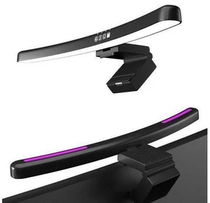 Geisofu Monitor Light Bar Curved with RGB Backlight,Computer Screen Lamp for Eye Caring,Dual Light Source with Touch Control Timed Computer Light Bar,Gaming Accessories for Home Office Game Geisofu Monitor Light Bar Curved with RGB Backlight,Computer Screen Lamp for Eye Caring,Dual Light Source with Touch Control Timed Computer Light Bar,Gaming Accessories for Home Office Game