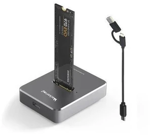 M.2 NVMe & SATA to USB C Docking Station, Aluminum Alloy M.2 SSD to USB A C Reader Adapter for 2280 2260 2242 2230 Enclosure, Fits Both M.2 (M Key, B+M Key) NVMe and SATA NGFF SSDs M.2 NVMe & SATA to USB C Docking Station, Aluminum Alloy M.2 SSD to USB A C Reader Adapter for 2280 2260 2242 2230 Enclosure, Fits Both M.2 (M Key, B+M Key) NVMe and SATA NGFF SSDs