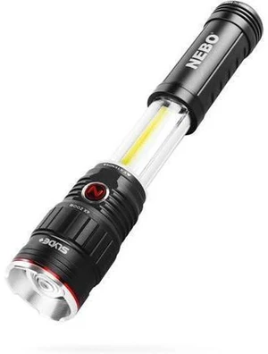 NEBO SLYDE+ Tactical LED Flashlight, Powerful 400-Lumen Bright Camping Flashlight with Slide-To-Reveal Work Light, Red Hazard Light & Magnetic Base NEBO SLYDE+ Tactical LED Flashlight, Powerful 400-Lumen Bright Camping Flashlight with Slide-To-Reveal Work Light, Red Hazard Light & Magnetic Base