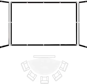 Foldable Projection Screen 60 100 120 200 300in Movie Projector Screen Outdoor Manual Projector Screen Home Theater Movie Screen(16:9,200inch) Foldable Projection Screen 60 100 120 200 300in Movie Projector Screen Outdoor Manual Projector Screen Home Theater Movie Screen(16:9,200inch)