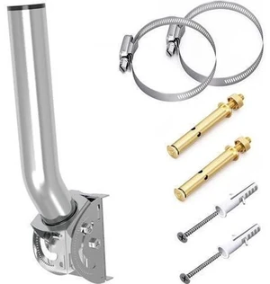 Wireless Bridge Mount Bracket, 12'' J Mounting Pole & Wall Installation Light Weight Mount Bracket for Wireless Bridges, Outdoor TV Antennas, WiFi Extender, Weather Station, Starlink Mini Wireless Bridge Mount Bracket, 12'' J Mounting Pole & Wall Installation Light Weight Mount Bracket for Wireless Bridges, Outdoor TV Antennas, WiFi Extender, Weather Station, Starlink Mini