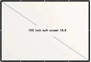 Projector Screen Screen 60 72 84 100 120 150 Inch Projector Screen 16:9 HD Portable Home Cinema for Indoor Outdoor Projection Smart Home(150 inch) Projector Screen Screen 60 72 84 100 120 150 Inch Projector Screen 16:9 HD Portable Home Cinema for Indoor Outdoor Projection Smart Home(150 inch)