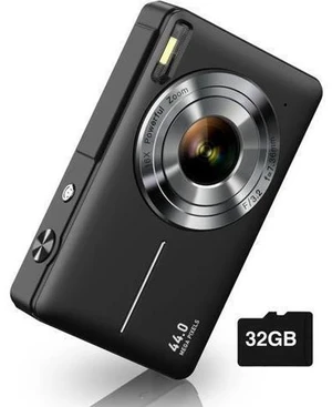 Digital Camera, FHD 1080P Kids Camera 44MP Point and Shoot Digital Cameras with 32GB SD Card, 16X Zoom, Two Batteries, Lanyard, Compact Small Camera for Kids Boys Girls Digital Camera, FHD 1080P Kids Camera 44MP Point and Shoot Digital Cameras with 32GB SD Card, 16X Zoom, Two Batteries, Lanyard, Compact Small Camera for Kids Boys Girls