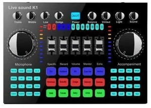 Reduction Karaoke Singing Mixer Board Computer Phone HIFI Audio Multiple Effects Universal Live Sound Card Voice Changer Reduction Karaoke Singing Mixer Board Computer Phone HIFI Audio Multiple Effects Universal Live Sound Card Voice Changer