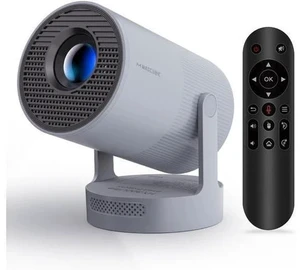ini Projector with WiFi 6 and Bluetooth 5.4, Portable Projector 4K Support, 5W Soundbase Speaker, Auto Vertical Keystone 180°Rotatable Smart Proyector for Movie Home Outdoor Electric Focus Grey ini Projector with WiFi 6 and Bluetooth 5.4, Portable Projector 4K Support, 5W Soundbase Speaker, Auto Vertical Keystone 180°Rotatable Smart Proyector for Movie Home Outdoor Electric Focus Grey