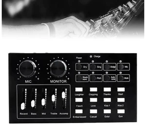 Audio Card Stereo Sound Professional External Equipment Headphone Volume Control Live Streaming Microphone Speaker Audio Card Stereo Sound Professional External Equipment Headphone Volume Control Live Streaming Microphone Speaker