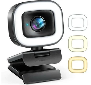 60FPS Streaming Webcam with Adjustable Ring Light, Jelly Comb Auto-Focus HD 60FPS, 1080P Web Camera with Privacy Cover and Dual Mic for YouTube, Skype, Zoom, Twitch, OBS, Xsplit and Video Calling, W15 60FPS Streaming Webcam with Adjustable Ring Light, Jelly Comb Auto-Focus HD 60FPS, 1080P Web Camera with Privacy Cover and Dual Mic for YouTube, Skype, Zoom, Twitch, OBS, Xsplit and Video Calling, W15