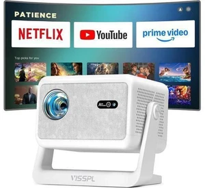4K Smart Projector with WiFi and Bluetooth, Officially-Licensed App & 2000 ANSI,Auto Focus & Keystone Portable Projector with Stand,Outdoor Home Theater Projector 4K Smart Projector with WiFi and Bluetooth, Officially-Licensed App & 2000 ANSI,Auto Focus & Keystone Portable Projector with Stand,Outdoor Home Theater Projector