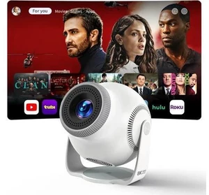 Smart Mini Projector with Android 14 OS, 1080P/4K/8K Video Decoding, WiFi 6 & Bluetooth 5.4, 270° Rotatable Stand, Auto Vertical Keystone, Portable Proyector for Bedroom & Home Entertainment Smart Mini Projector with Android 14 OS, 1080P/4K/8K Video Decoding, WiFi 6 & Bluetooth 5.4, 270° Rotatable Stand, Auto Vertical Keystone, Portable Proyector for Bedroom & Home Entertainment