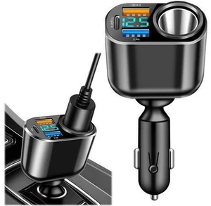 4 in 1 USB C Car Charger Multi USB Cigarette Lighter Adapter Socket Splitter with 4 Ports USB Type C PD Fast Car Charger SD Adapter for All Device Charging iOS & Android Cell Phones 4 in 1 USB C Car Charger Multi USB Cigarette Lighter Adapter Socket Splitter with 4 Ports USB Type C PD Fast Car Charger SD Adapter for All Device Charging iOS & Android Cell Phones