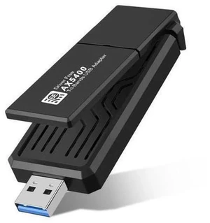 AX5400 802.11AX WiFi 6E USB 3.0 WiFi Adapter - for PC Laptop Tri Band 6GHz/5GHz/2.4GHz, WPA3, Wireless USB WiFi Dongle Network Adapter,Only Compatible with Windows 11/10, Driver free (Black) AX5400 802.11AX WiFi 6E USB 3.0 WiFi Adapter - for PC Laptop Tri Band 6GHz/5GHz/2.4GHz, WPA3, Wireless USB WiFi Dongle Network Adapter,Only Compatible with Windows 11/10, Driver free (Black)