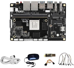 YY3588 Single Board Computer - RK3588 SoC,6TOPS NPU, 4/8/16/32GB RAM, 4G/LTE/NFC Support, 4K/8K Video Codec, Multi-Interface Expansion for Edge AI & IoT (8GB RAM+64GB eMMC,Standard Kit) YY3588 Single Board Computer - RK3588 SoC,6TOPS NPU, 4/8/16/32GB RAM, 4G/LTE/NFC Support, 4K/8K Video Codec, Multi-Interface Expansion for Edge AI & IoT (8GB RAM+64GB eMMC,Standard Kit)