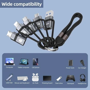USB C to Micro Adapter USB A to Type-C 3.0 OTG Converter IP to USB C Converter and Type-C to USB A OTG 3.0 Adapter (6 Pieces) Supporting Fast Charging and Data Transfer USB C to Micro Adapter USB A to Type-C 3.0 OTG Converter IP to USB C Converter and Type-C to USB A OTG 3.0 Adapter (6 Pieces) Supporting Fast Charging and Data Transfer