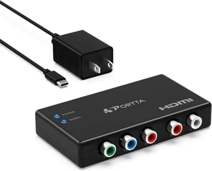 Component to HDMI Converter YPbPr RGB + R/L Audio to HDMI v1.3 Converter Adapter Support 1080P 2 Channel LPCM for HDTV PS2 PS3 HDVD Player Wii Xbox Component to HDMI Converter YPbPr RGB + R/L Audio to HDMI v1.3 Converter Adapter Support 1080P 2 Channel LPCM for HDTV PS2 PS3 HDVD Player Wii Xbox