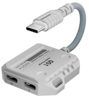 2-in-1 Jack Adapter USB-C to 3.5mm Headphone Jack Adapter Type C to Audio Cable Hi-Res 60W Fast Charge Adapter GS1 2IN1 C+C 2-in-1 Jack Adapter USB-C to 3.5mm Headphone Jack Adapter Type C to Audio Cable Hi-Res 60W Fast Charge Adapter GS1 2IN1 C+C