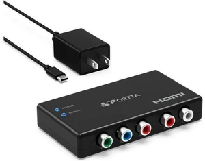 Component to HDMI Converter YPbPr RGB + R/L Audio to HDMI v1.3 Converter Adapter Support 1080P 2 Channel LPCM for HDTV PS2 PS3 HDVD Player Wii Xbox Component to HDMI Converter YPbPr RGB + R/L Audio to HDMI v1.3 Converter Adapter Support 1080P 2 Channel LPCM for HDTV PS2 PS3 HDVD Player Wii Xbox