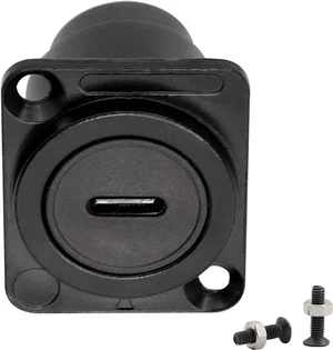 D-Type Panel Mount Coupler USB C to USB A Female Panel Fixed Pass Through Module Converter USB 3.0 to Type C Data Transmission Adapter for Audio Video Network Industrial Equipment D-Type Panel Mount Coupler USB C to USB A Female Panel Fixed Pass Through Module Converter USB 3.0 to Type C Data Transmission Adapter for Audio Video Network Industrial Equipment