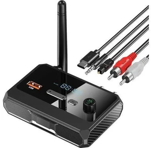 Bluetooth 5.3 Receiver for Home Stereo RCA Bluetooth Adapter Low Latency & HD Music Audio Support Optical AUX 3.5mm RCA Receiver Adapter for Speakers Music Streaming Stereo System Bluetooth 5.3 Receiver for Home Stereo RCA Bluetooth Adapter Low Latency & HD Music Audio Support Optical AUX 3.5mm RCA Receiver Adapter for Speakers Music Streaming Stereo System
