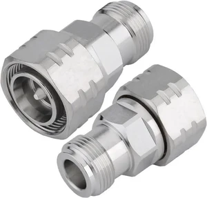 4.3/10 Mini DIN Male to N Female Jack Adapter 2 Pack 4.3/10 Mini DIN Male to N Female Jack Adapter 2 Pack