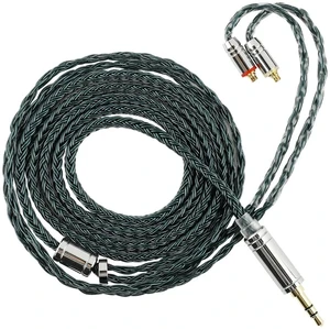 Tripowin Zonie IEM Cable 16 Core Silver Plated Earphone Upgraded Cords 1.25m SPC in Ear Monitor Cable for 7HZ Timeless AE TINHIFI T2 PRO T3 T4(MMCX 3.5mm)(Moss) Tripowin Zonie IEM Cable 16 Core Silver Plated Earphone Upgraded Cords 1.25m SPC in Ear Monitor Cable for 7HZ Timeless AE TINHIFI T2 PRO T3 T4(MMCX 3.5mm)(Moss)