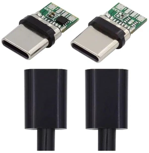 2sets/lot DIY OEM 24pin Connector Plug USB Type C USB-C Male to USB-C Male 100W PD USB2.0 Data with Housing Cover 2sets/lot DIY OEM 24pin Connector Plug USB Type C USB-C Male to USB-C Male 100W PD USB2.0 Data with Housing Cover