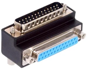 Parallel LPT AES/EBU DB25pin Male Nut to Female Screw Extension Adapter DB Connector Down 90 Degree Angled Parallel LPT AES/EBU DB25pin Male Nut to Female Screw Extension Adapter DB Connector Down 90 Degree Angled