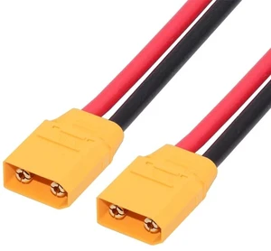 Male to Male 10AWG Extension Cable Connector for RC Battery Portable Power Station Solar Panel Male to Male 10AWG Extension Cable Connector for RC Battery Portable Power Station Solar Panel