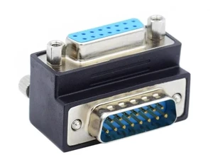 xiwai Down 90 Degree Angled DSUB D-subminiature 15pin Male to Female Extension Adapter DB Connector xiwai Down 90 Degree Angled DSUB D-subminiature 15pin Male to Female Extension Adapter DB Connector