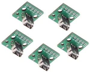 5pcs/Set DIY OEM USB2.0 Mini-B Female Receptacle Socket Connector Vertical with PCB Mounting Assembly Solder Type 480Mbps 5pcs/Set DIY OEM USB2.0 Mini-B Female Receptacle Socket Connector Vertical with PCB Mounting Assembly Solder Type 480Mbps