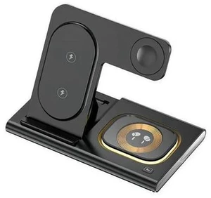 3 in 1 Magnetic Wireless Charger Stand with Fast Charging 15W for iPhone Watch and Mobile Phone ABS Material 3 in 1 Magnetic Wireless Charger Stand with Fast Charging 15W for iPhone Watch and Mobile Phone ABS Material