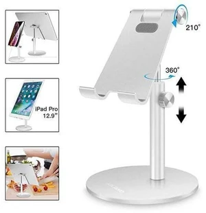 Adjustable Tablet/Phone Stand, Telescopic Adjustable iPad Stand Holder,Universal Multi Angle Aluminum Stand Compatible with iPhone Smart Cell Phone/Tablet/iPad(4-13 inch), Silver Adjustable Tablet/Phone Stand, Telescopic Adjustable iPad Stand Holder,Universal Multi Angle Aluminum Stand Compatible with iPhone Smart Cell Phone/Tablet/iPad(4-13 inch), Silver