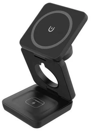 Portable Foldable Multi-Functional 3 in 1 Magnetic Wireless Charger Dock 15W Fast Charging Stand for iPhone iWatch AirPods Portable Foldable Multi-Functional 3 in 1 Magnetic Wireless Charger Dock 15W Fast Charging Stand for iPhone iWatch AirPods