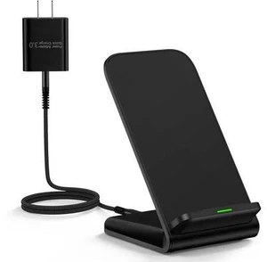 Wireless Charger Fast Charging Stand Wireless Android Desk Phone Charger Pad 15W for Galaxy S24 S25 Ultra Plus S24FE S23FE S22 S21 Pixel 9 Pro iPhone 16/15 Pro Max with 18W Adapter Wireless Charger Fast Charging Stand Wireless Android Desk Phone Charger Pad 15W for Galaxy S24 S25 Ultra Plus S24FE S23FE S22 S21 Pixel 9 Pro iPhone 16/15 Pro Max with 18W Adapter