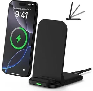 Wireless Fast Charger Stand Foldable Wireless Charger Fast Charging Station Android Phone Charger Stand for Galaxy S25 Edge S25 Ultra S25 S24 S23 S22 S21 iPhone 16e 16 Pro Max 15 14 13 Wireless Fast Charger Stand Foldable Wireless Charger Fast Charging Station Android Phone Charger Stand for Galaxy S25 Edge S25 Ultra S25 S24 S23 S22 S21 iPhone 16e 16 Pro Max 15 14 13