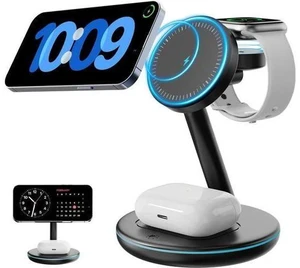 2025 3 in 1 Charging Station for iPhone AirPods Watch with Mag-Safe Charger Wireless Charger Stand for iPhone 17 16 15 14 13 12 Series AirPods iWatch Series - Gifts for Wife & Husband 2025 3 in 1 Charging Station for iPhone AirPods Watch with Mag-Safe Charger Wireless Charger Stand for iPhone 17 16 15 14 13 12 Series AirPods iWatch Series - Gifts for Wife & Husband