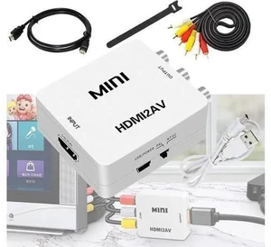 HDMI to RCA Converter (hdmi to av Adapter) hdmi to RCA Adapter converts HDMI Output Source to Old-Fashioned RCA Display Optionalav to hdmi,hdmi to av,av to vga,vga to av,vga to hdmi,hdmi to vga HDMI to RCA Converter (hdmi to av Adapter) hdmi to RCA Adapter converts HDMI Output Source to Old-Fashioned RCA Display Optionalav to hdmi,hdmi to av,av to vga,vga to av,vga to hdmi,hdmi to vga