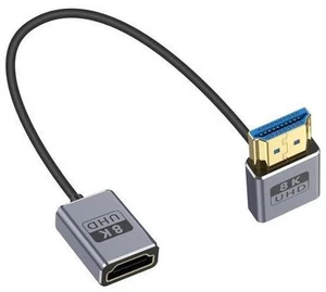 8K 90 Degree HDMI Extension Cable 1FT Down Angle HDMI Male to Female Cable (48Gbps Bandwidths 8K@60Hz 4K@240Hz) for GH5S PS5 Xbox One Monitor PC 8K 90 Degree HDMI Extension Cable 1FT Down Angle HDMI Male to Female Cable (48Gbps Bandwidths 8K@60Hz 4K@240Hz) for GH5S PS5 Xbox One Monitor PC