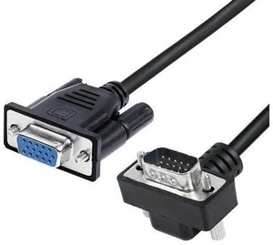 90 Degree VGA Cable Down Angle VGA Male to VGA Female Cable 1080P Full HD Computer Monitor Cable 0.5M (Down) 90 Degree VGA Cable Down Angle VGA Male to VGA Female Cable 1080P Full HD Computer Monitor Cable 0.5M (Down)
