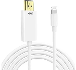 Lightning to HDMI Cable for iPhone Digital AV Adapter 1080P HD Video Sync Screen Connector iPhone to HDMI for TV Projector Monitor 6.6FT Lightning to HDMI Cable for iPhone Digital AV Adapter 1080P HD Video Sync Screen Connector iPhone to HDMI for TV Projector Monitor 6.6FT
