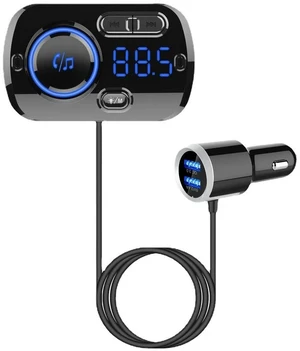 BC49BQ Car Bluetooth MP3 Player Bluetooth 5.0, QC3.0 Fast Charging, Breathing Ambient Light, FM Transmitter & Hands-Free Calling BC49BQ Car Bluetooth MP3 Player Bluetooth 5.0, QC3.0 Fast Charging, Breathing Ambient Light, FM Transmitter & Hands-Free Calling