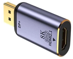 DisplayPort 1.4 Source to HDTV 2.0 Display 8K 60hz UHD 4K DP to HDTV Male Monitor Adapter Connector DisplayPort 1.4 Source to HDTV 2.0 Display 8K 60hz UHD 4K DP to HDTV Male Monitor Adapter Connector
